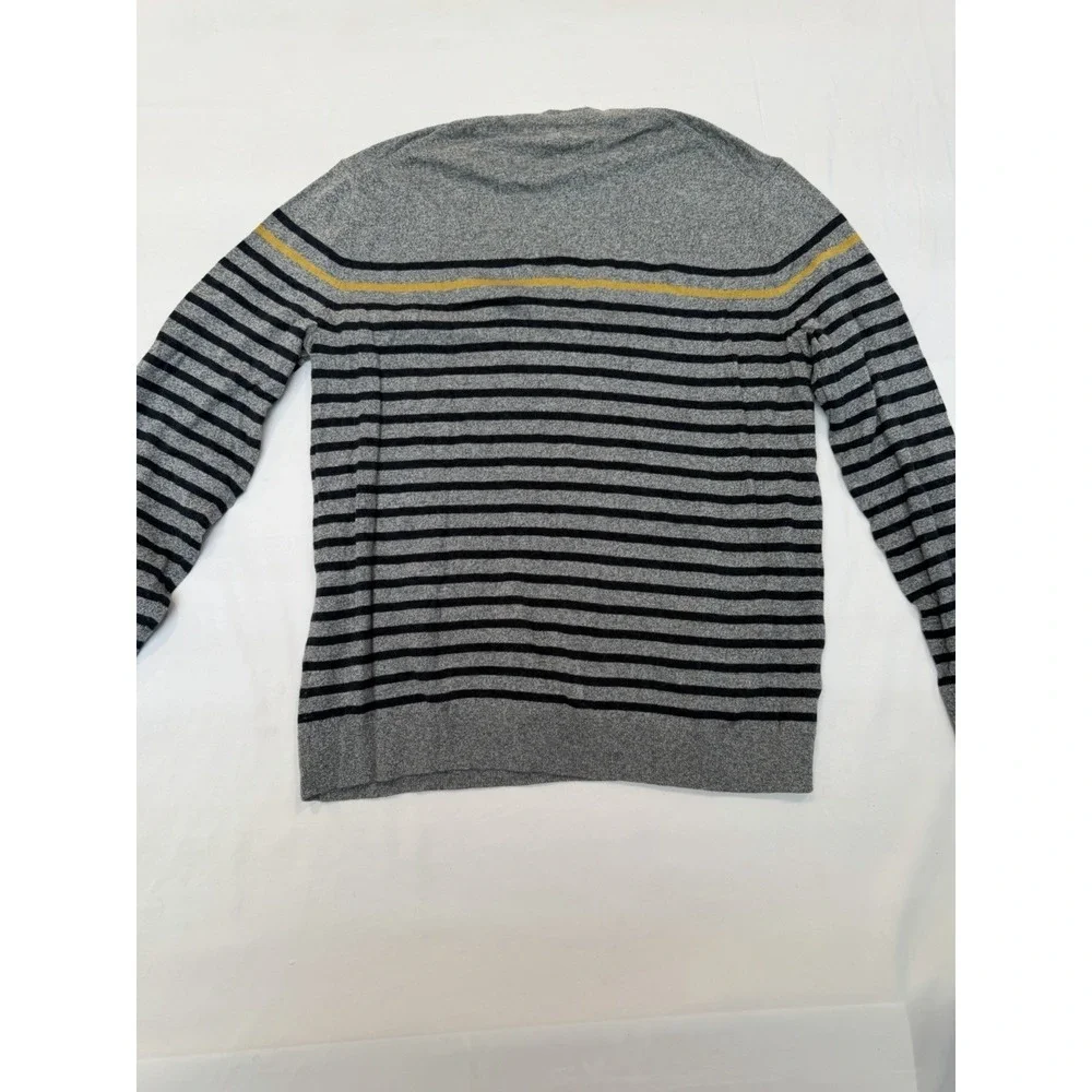 Banana Republic 594268-01 Men XL Premium Luxe Yarn Crewneck Striped Knit Sweater